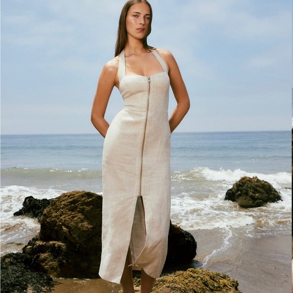 NWT Reformation Edina Linen Dress - Size 2 - Picture 8 of 8